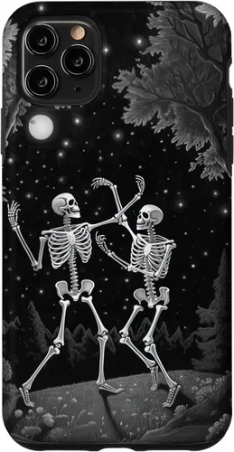 Vista 13 de iPhone 12 mini Estética Ocultista Grunge Gótico Esqueleto Bailando Halloween Case