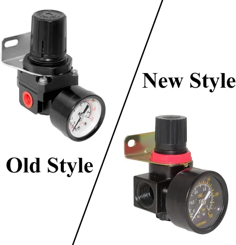 Vista 8 de Beduan BR4000 Compresor de Aire Regulador Combo 1/2" NPT, Drenaje Manual con Soporte, Calibre