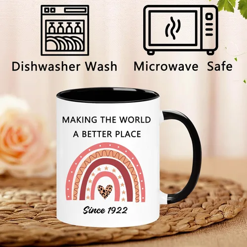 Vista 4 de Taza de 104º Cumpleaños, Vintage 1922 Regalos de 104º Cumpleaños para Mujeres, Hombres, Ella, Él, Mamá, Papá, Esposa, Marido, Tía, Tío, Hermana