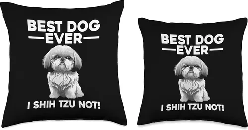 Vista 3 de Shih Tzu Gift Shih Tzu Lover Accessories & Clothes Almohada de diseño divertido para hombres, mujeres, niños, amantes de los perros, Shih Tzu, 16 x