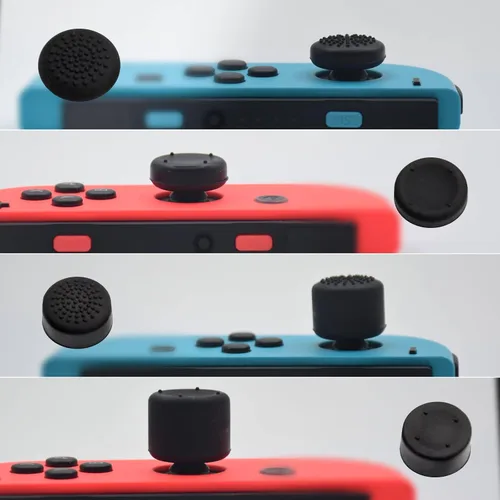 Vista 5 de ZHI-NYLLDJS FPS - Juego de empuñaduras para el pulgar para Nintendo SwitchOLEDLite, para Nintendo Switch, tapas analógicas de silicona para Switch