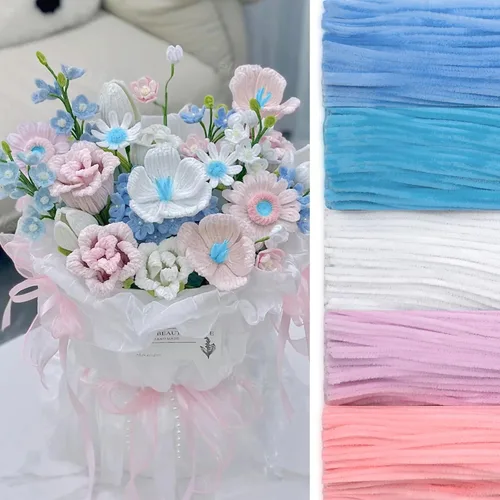 Vista 10 de Peryiter - Paquete de 500 limpiapipas para manualidades, macaron, 12 Macarrón