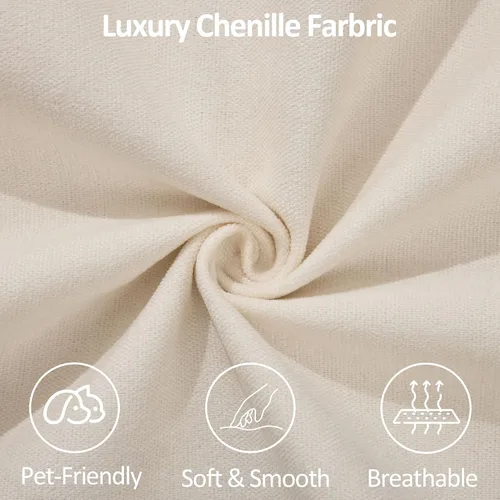 Vista 6 de Sillas decorativas modernas de mediados de siglo, silla de oficina de felpilla beige para recepción, silla de club tapizada para sala de estar
