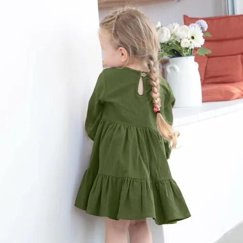 Vista 4 de Vestidos de punto de manga larga para niña pequeña vestido de tul con estrellas esponjosas vestido de princesa vestido de tul para fiesta