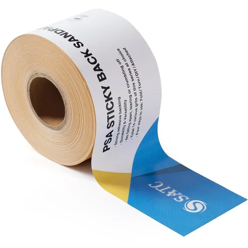 Vista 18 de S SATC Papel de lija PSA Longboard de grano 40, rollo continuo de 20 yardas de largo, 2-3/4" de ancho autoadhesivo con respaldo adhesivo, hojas