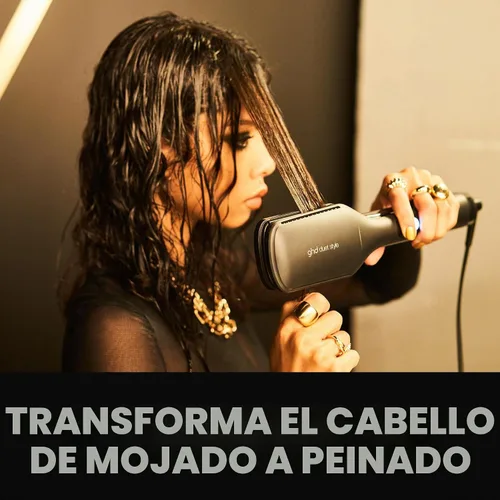 Vista 3 de ghd Duet Style - Plancha de pelo 2 en 1 + secador de pelo en una herramienta Transforma el cabello de húmedo a peinado sin daños por calor Seca