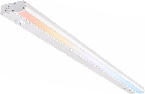 Vista 9 de PARMIDA - Iluminación LED para debajo del gabinete, instalación cableada, 10 pulgadas, 6.5 W, 5CCT seleccionable por color, 2700 K/3000 K/4000