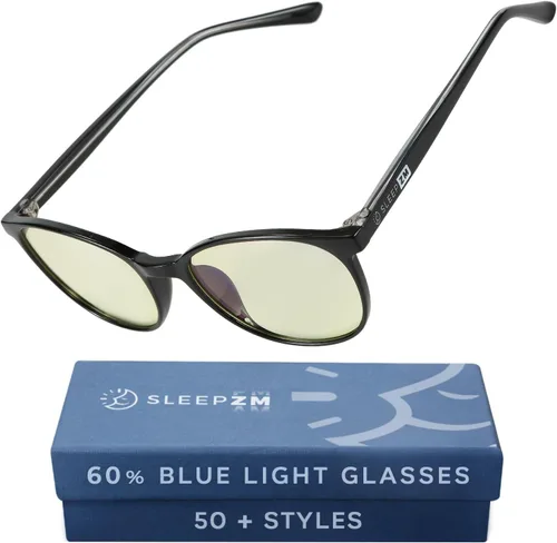 Vista 36 de Sleep ZM Blue Light Blocking & Light Sensitivity Glasses - 8 Lens Types for Comfort, Relaxation, Sleep & Relief - 50+ Styles