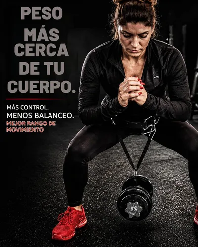 Vista 6 de THEFITGUY Trabillas de carga para mancuernas y barras Trabillas de sujeción para flexiones, tracción y sentadillas Ultra resistentes