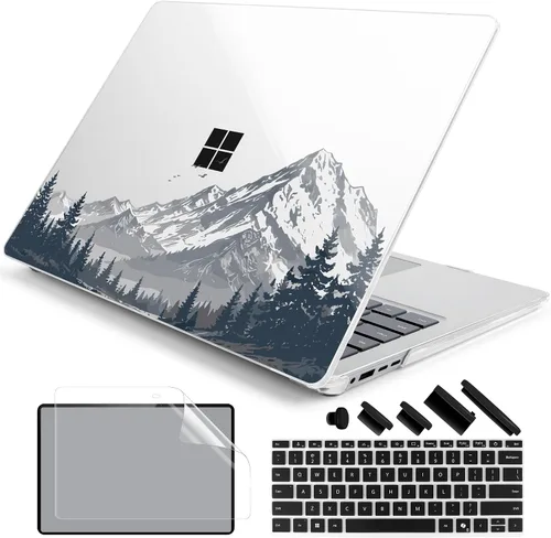 Vista 14 de Batianda Funda para portátil Microsoft Surface de 15 pulgadas para negocios 8ª edición 2026 y Surface Laptop 7 2024, carcasa protectora delgada