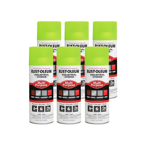 Vista 18 de Aerosol de esmalte Rust-Oleum para uso general; envase de 16 onzas líquidas; lata de aerosol, almendra, 6