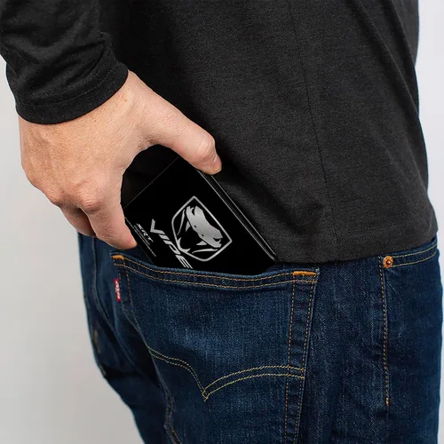 Vista 5 de Buckle-Down Cartera Dodge Viper NegroPlata Logo