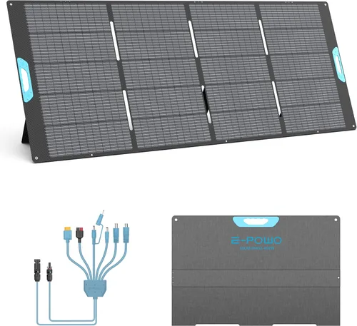 Vista 11 de Cargadores de paneles solares portátiles de 45 W con salidas USB-C, USB-A y CC, panel solar impermeable IP67 plegable para camping, emergencia