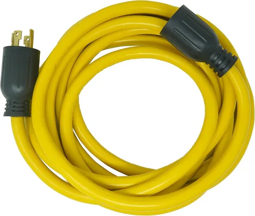 Vista 8 de Southwire Cable generador – Cable de alimentación eléctrica resistente calibre 10 con enchufe de bloqueo L14-30 y receptáculo – Doble voltaje 125