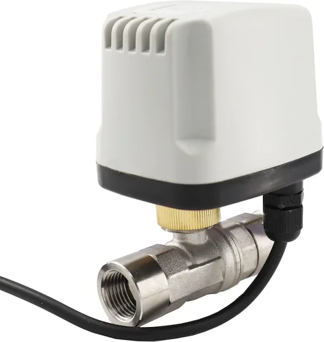 Vista 2 de Válvula de bola motorizada el 1/2" de acero inoxidable eléctrico de la CA 110V NPT 2 alambres impermeable al aire libre