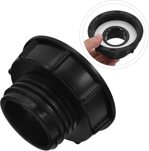 Vista 8 de Balacoo Adaptador de grifo de tanque Te Conector de manguera de 80 a 2 pulgadas, accesorio de tubería roscada, válvula de cabeza plana, adaptador