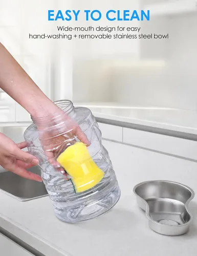 Vista 3 de Heouvo Dispensador de agua para gatos con gravedad de 1.3 galones