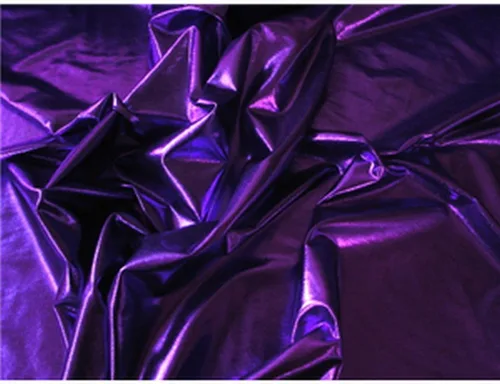 Vista 5 de Tela elástica de 4 vías Lame Metallic Spandex (negro)