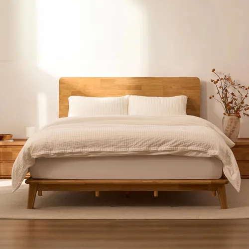 Vista 25 de FLEXISPOT Hako G1 Queen Solid Wood Bed with USA-Assembled Mattress
