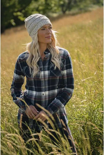 Vista 7 de Legendary Whitetails - Camisa de manga larga de franela a cuadros con botones para mujer, 100% algodón
