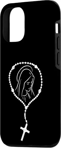 Vista 71 de iPhone 16 Rosario Virgen María Dios Jesús Fe Religioso Católico Estuche de Regalo