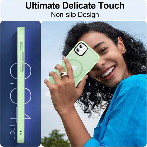 Vista 234 de MOCCA - Funda magnética resistente para iPhone XR de 6.1 pulgadas, compatible con MagSafe, funda con protección contra caídas de grado militar