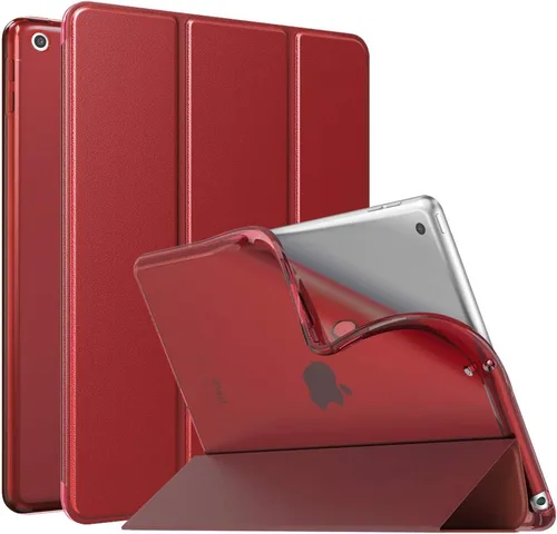 Vista 13 de MoKo Funda compatible con iPad de 9ª/8ª/7ª generación de 10.2 pulgadas (2021/2020/2019), delgada y ligera funda inteligente con protector trasero
