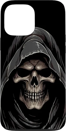 Vista 24 de Carcasa con capucha de fantasma de calavera para iPhone 17