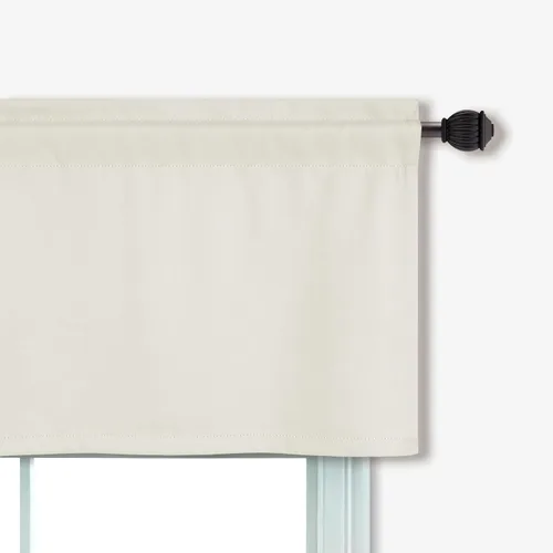 Vista 4 de Cortinas con cenefa beige de Mrs.Naturall para ventanas de 36x16 pulgadas de largo