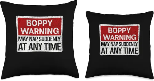 Vista 3 de Funny Mens Grandpa Humor Jokes For Boppy Divertido letrero de advertencia de Boppy para hombre, con texto en inglés "May Nap Suddenly at Any Time