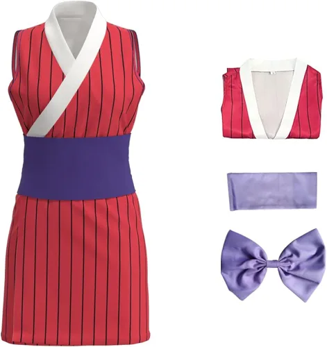 Vista 2 de Juejuezi Uzui Tengen - Vestido tipo kimono para mujer, disfraz de Suma Hinatsuru Makio