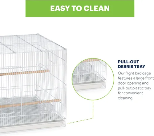 Vista 4 de Prevue Productos para mascotas Jaula para aves Blanca