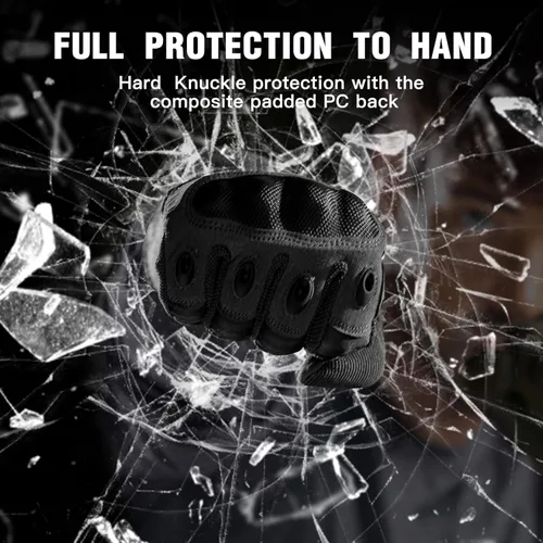 Vista 3 de FREE SOLDIER Guantes de exterior para hombres, guantes de motocicleta para ciclismo, senderismo, camping, escalada, guantes de airsoft