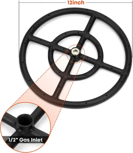 Vista 2 de Stanbroil kit de instalación de anillo para fogatas., 12" (30.5 cm)