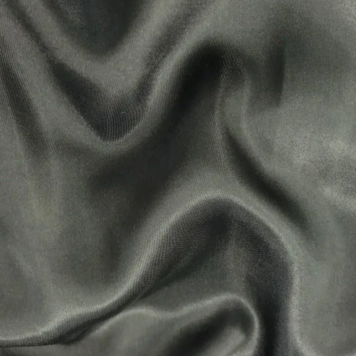 Vista 28 de 60 pulgadas de ancho - por The Yard - Tela de satén nupcial Charmeuse para bodas, ropa, manualidades, decoración, disfraces (Negro, 1 yarda)