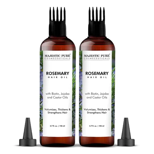 Vista 10 de Majestic Pure Aceite 100% Puro de Lavanda con Vitamina E para Cuidado del Cabello, Fórmula Fortalecedora, Nutritiva y Voluminizadora con Vitamina E