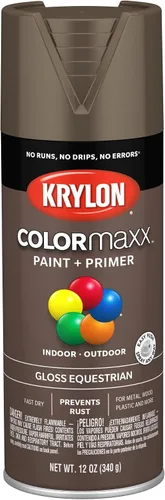 Vista 57 de Krylon K05554007 COLORmaxx Pintura en aerosol y base para uso en interiores y exteriores, color almendra satinada, 12 onzas (paquete de 1)