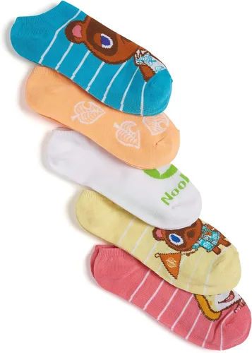Vista 2 de Nintendo Paquete de 5 calcetines para mujer de Animal Crossing