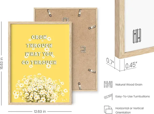 Vista 3 de HAUS AND HUES Arte de pared con citas motivacionales, bonito póster, decoración de pared para niñas adolescentes, bonito póster de afirmación