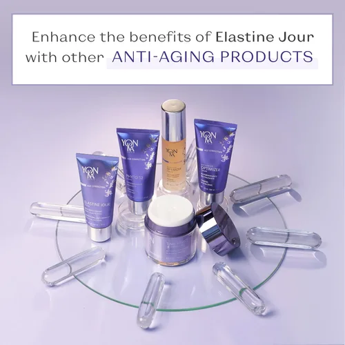 Vista 9 de Yon-Ka Elastine Jour & Nuit - Juego de crema antiarrugas para día y noche, hidratante facial antienvejecimiento, suaviza las líneas finas