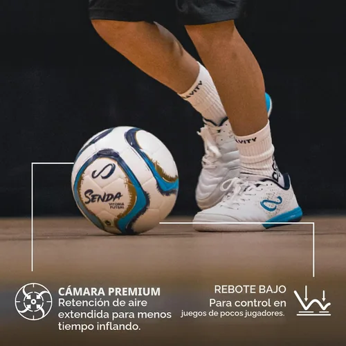 Vista 2 de Senda Vitoria Premium Match Pelota de Futsal, Certificada de Comercio Justo