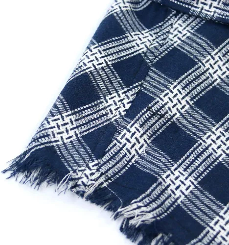Vista 4 de Camisa sin mangas a cuadros para hombre, camisas vaqueras con botones