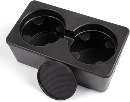 Vista 14 de PIT66 Soporte para taza de consola central, compatible con Dodge Ram 1500 2500 3500 2003-2012 negro mate 6L3Z-18264A01-B