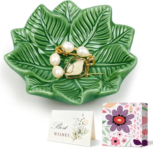 Vista 12 de PUDDING CABIN Plato para anillos de mandala azul, regalo de cumpleaños para amiga mujer mujeres madres niñas