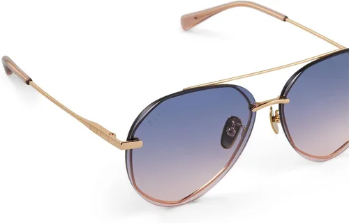 Vista 3 de DIFF Lentes Lenox de diseñador de gran tamaño para mujer, 100% UVAUVB, PARENT