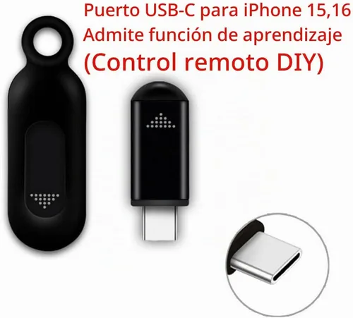 Vista 2 de R09 Mini Adaptador de Control Remoto IR para Smartphone para Teléfono Inteligente Android Mini Control Universal Infrarrojo Todo en Uno para Aire
