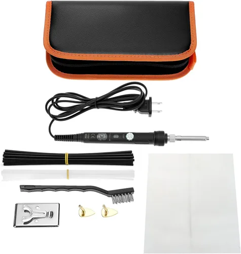 Vista 2 de QWORK Kit de soldadura de plástico para reparación de superficies - 80W, 110V, temperatura ajustable 392.0-896.0 °F con juego completo