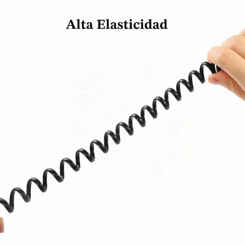 Vista 3 de LanSenSu - Paquete de 4 cables de teléfono en espiral de 8 pies / 1.4 pies con 4 unidades de cable giratorio de 360 grados, cable giratorio