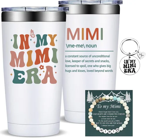 Vista 10 de Fufandi Regalos para Mimi, la Mejor Mimi de Todas - Regalos de Navidad, Día de la Madre y Cumpleaños para Mimis, Abuela, Abuelita, Nueva Nana - Taza