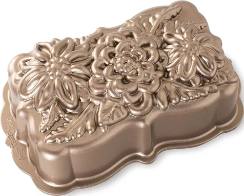 Vista 7 de Nordic Ware Wildflower Heart Bundt, 6 tazas, caramelo
